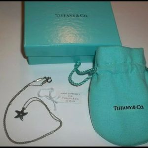 Tiffany & Co Sterling Silver Starfish Necklace